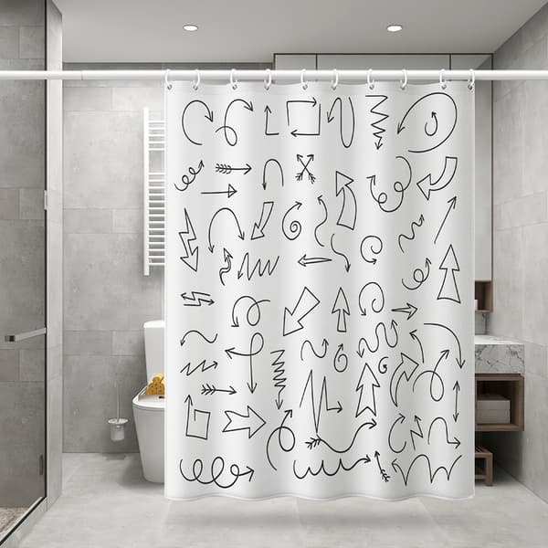 PEVA Dusjforheng 180 x 200 cm