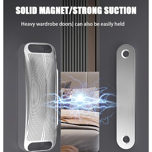 Magnetisk dørstopper i rustfrit stål med stærk magnet