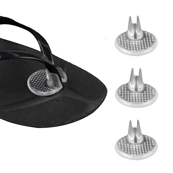 5 par silikon tåskydd sandaler transparenta tofflor