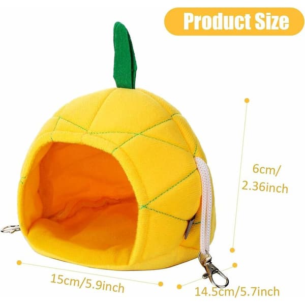 Hamac ananas - Lit douillet suspendu pour hamster