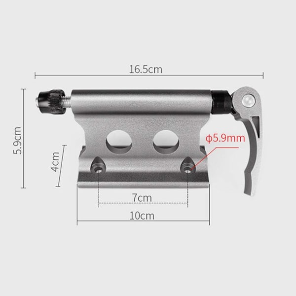 1PCS cykelblock gaffelstativ, bärbar aluminiumlegering vattentät snabb re