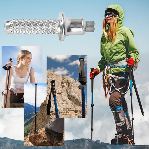 Vandringsstavsspetsar, Vandringsstavsspets, Trekkingstavsspets i Högdraget Stål, Ersättningsspetsar för Vandringsstavar, Tungsten Kolstål Bärbar Alpenstock