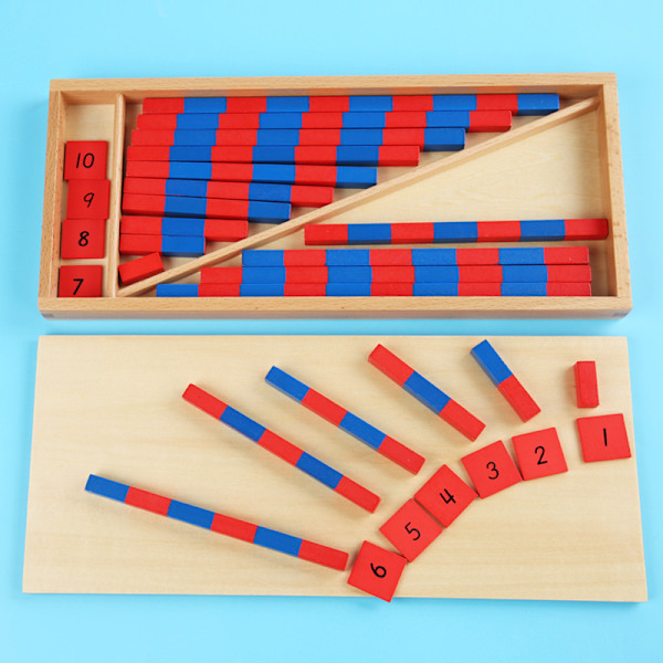 Montessori-matematiikkamateriaalit - Pienet lukutikut numerolohkolla