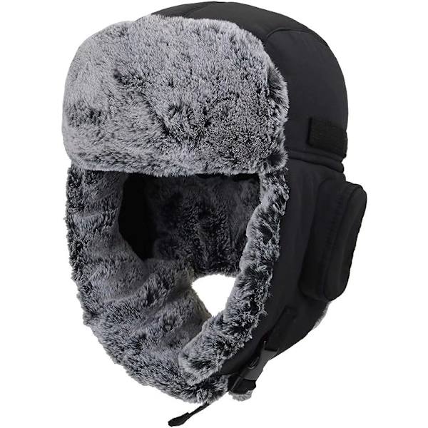 Varm Trapper Hat för Män Vinterhattar Ushanka Jaktmössa