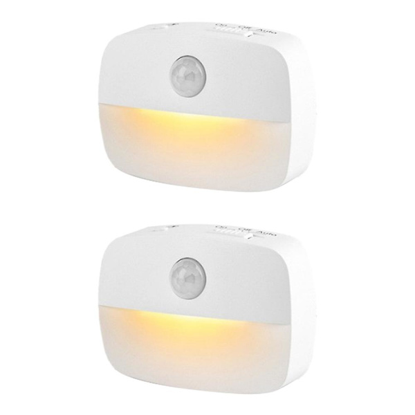 Nattlampa för sovrum, kök, trappor, hall, 2-pack
