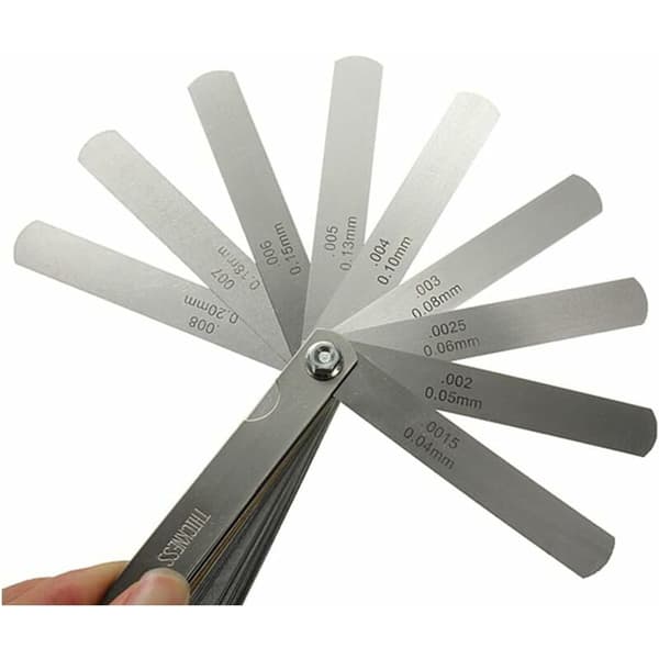 - 32 Blade Stål Tykkelsesmåler - Metrisk & Imperial Dobbelt Markering