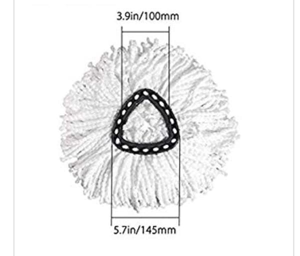 2-pakning Spin Mop-erstatningshoder - For alle harde gulv - Dreper flere bakterier