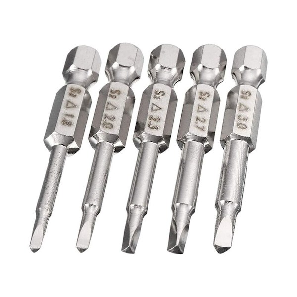5PCS Triangular Head Magnetisk Skruetrækker Bits Sæt S2 Stål 1.8mm