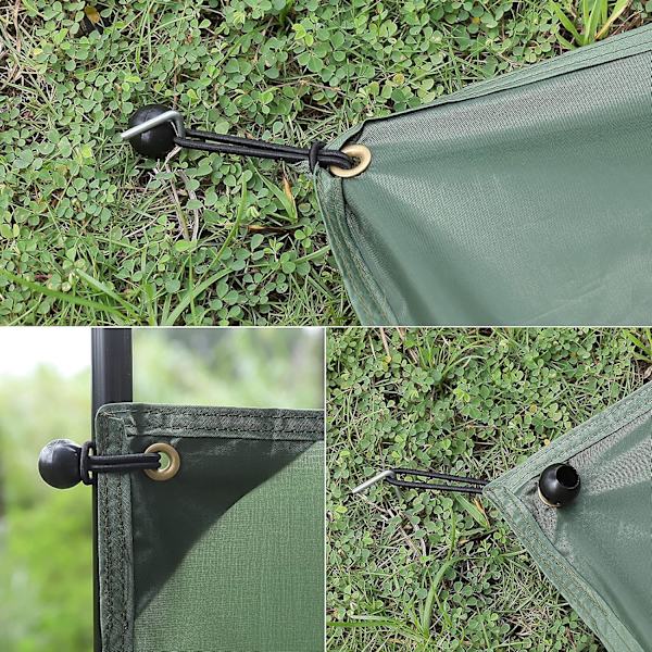 35 stk. sorte strikkball i bungee (10 cm) elastisk tau for presenning, slitesterk bærbar krok bungee tau for banner, presenninger, paviljonger, telt, ideelt for cam