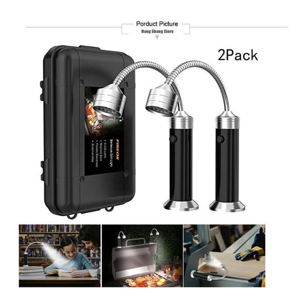 2-pack BBQ Grill Light LED BBQ Grill-lampor med magnetisk bas 36