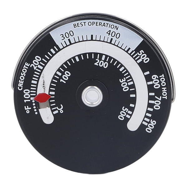 Magnetisk Spis Termometer 0-500℃ Urtavla Hög Precision Termometer Mätare Ugnstemperaturmätare för Öppen Spis Vedspisar