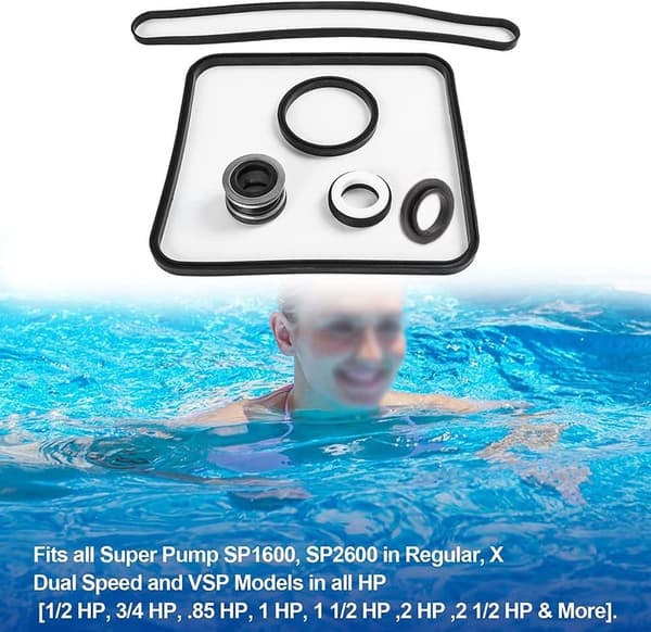 Pool Pump O-Ring Reparationssæt til Hayward Super Pump SP2600 1600 2600X Kit