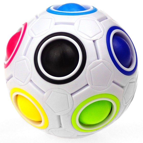 Magic Rainbow Ball Magic Ball Pussel Fidget Toys Speed ​​Cube Magic