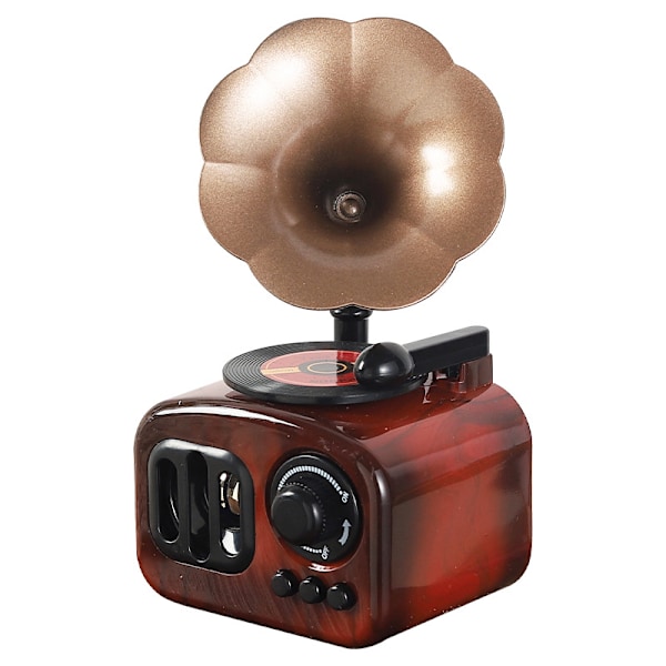 Retro Grammofon Musikboks Hjemme Skrivebordsdekorasjon Musikalsk Gave