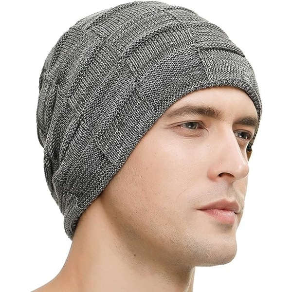 2 pakker Slouchy Beanie til mænd Vinterhatte til mænd Cool Beanies