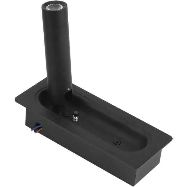 Senge Led Hodegjerelampe Vegglampe Sengelampe Leselys Innfelt Autobryter Vegglamper, Svart