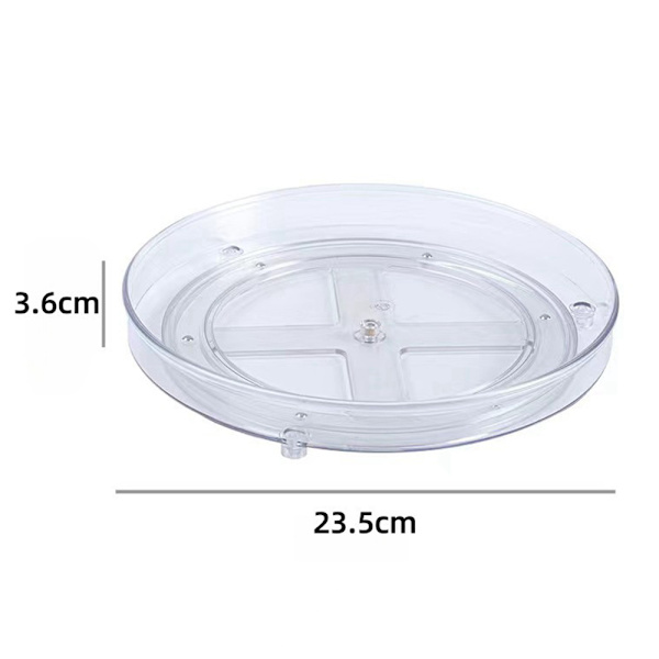 360° Roterende Krydderihylde, Ingen Boring, Transparent