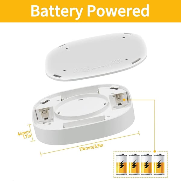 Trådløse batteridrevne lamper, 300lm, 6000k lysstofrør,