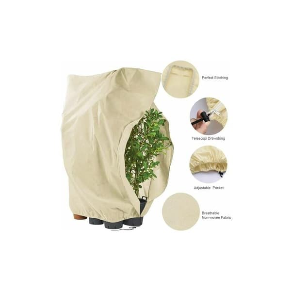 2PCS Vinterdeksel Plantebeskyttelsesdeksel for vinter - 100 x 80 cm