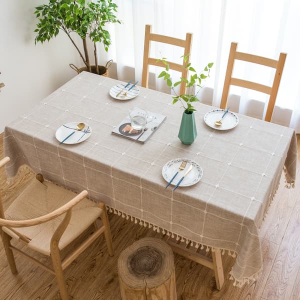 Rektangulær dug til spisestue og køkkenindretning, 140 cm x 220 cm
