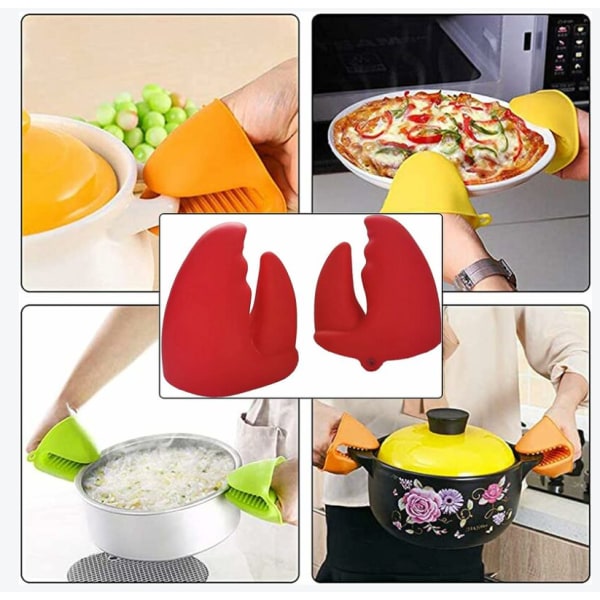 Silikonovnshansker egnet for grilling, matlaging, baking, mikrobølgeovn