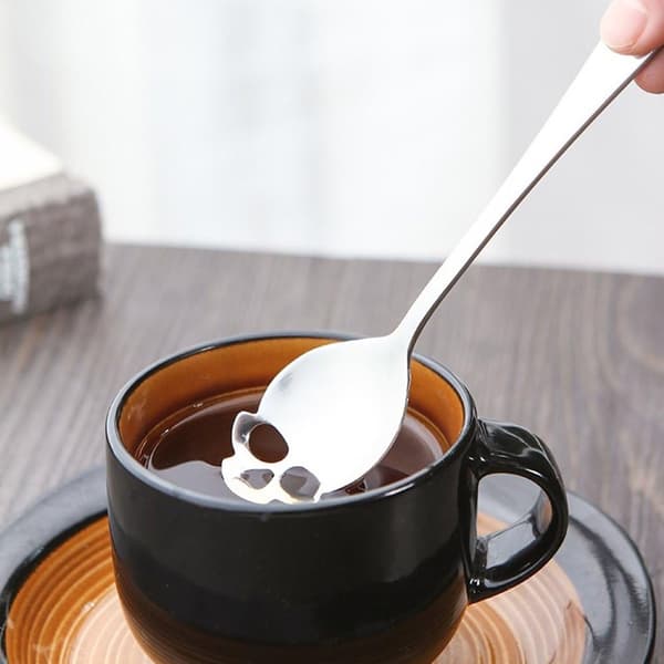 304 Rustfrit Stål Kranie Sukkerske Dessert，Te ，Kaffe Omrøring