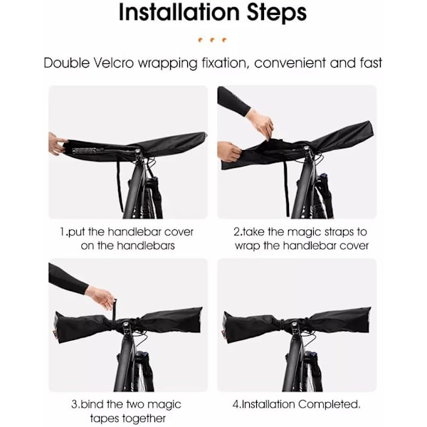 Pack Ebike Styrskydd Regnöverdrag - Skydd Mot Fukt, Damm och Smuts etc., Regnöverdrag för Styre