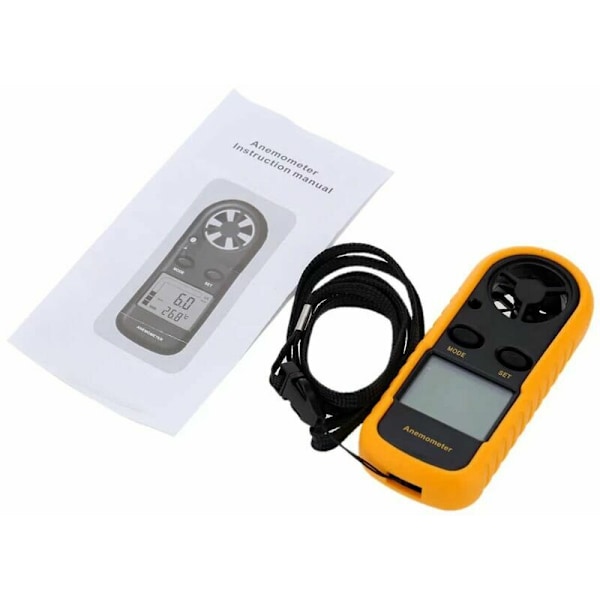 Mini LCD Digital Anemometer Vindhastighet Luftflödeshastighet Temperatur