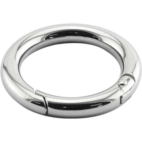 1 tum fjäder O-ring rund karbinhake snäppklämma krok cirkel nyckelring
