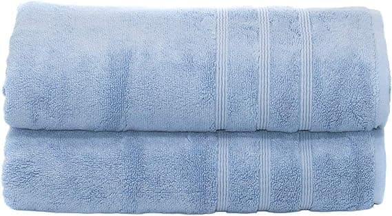 Hotel Luksus Bambus-Bomuld, Badehåndklæder, Allure Blå, Oversized