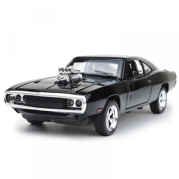 Ny 1/32 Dodge Legering Støbt Bilmodel, Sort