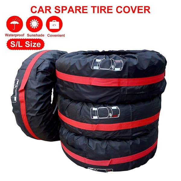 Polyester Reservdäckskydd Universal Dammtätt Fordons Hjulskydd