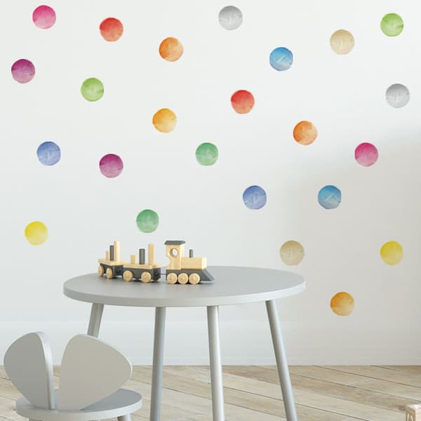 Et sæt miljøvenlige og allergivenlige wallstickers Stofeffekt