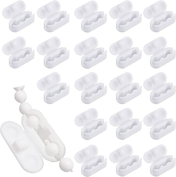 20 stk. Plastikkædefittinger, Kædekonnektor, Kuglekædeklemme, Tilbehør