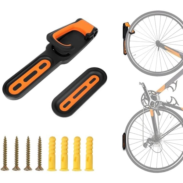 Foldbar cykelvægbeslag Heavy Duty Garagekrog til Mountainbike