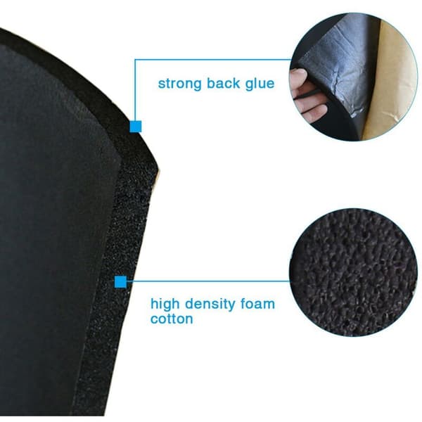 Brannteppe for peis, (50 80 cm) - Svart