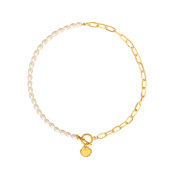 Shell Girl Halsband Liten Geometrisk Hänge Ot Spänne