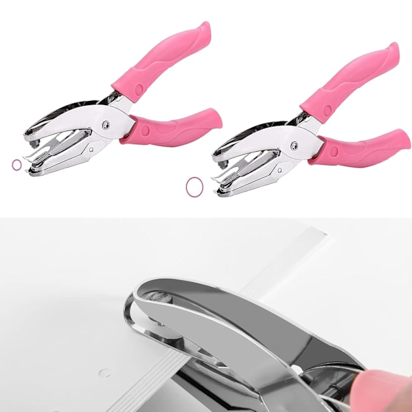 Papperstans Pliers, Metallhålstans, Hålstans Pliers med Handtag, Enkel Hålstans Pliers, Hålstans Pliers, för DIY Hantverk för Hemskolan