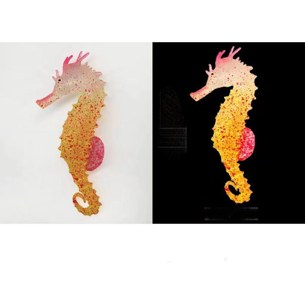 3 stk akvarieornament flytende sjøhest, akvariedekorasjon kunst