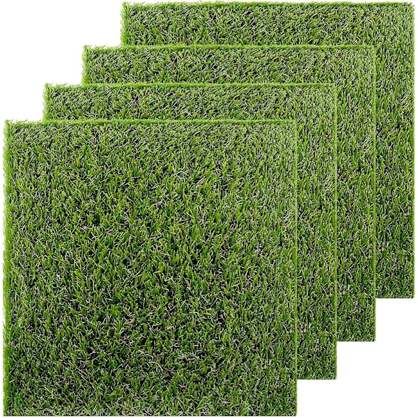 Konstgräsmatta, 4 st 12 x 12 konstgräs