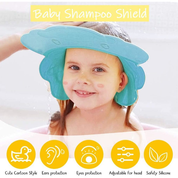 Bleu canard canard bébé shampoing bonnet de protection des oreilles