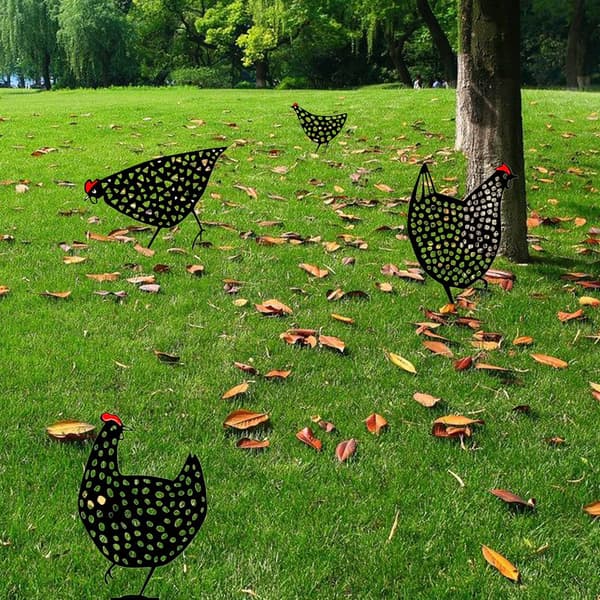 5 stk Akryl Kylling Hage Ornament Pinner, Hule Hage Dyr