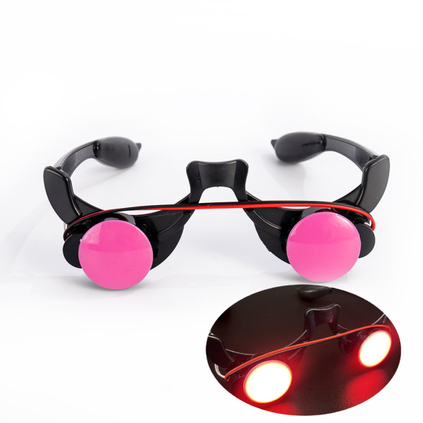 1kpl LED Luminous Glow Glasses Funny Red Eyes Cosplay-tarvikkeet