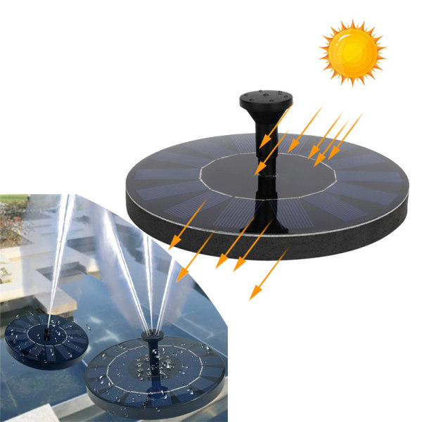 Solar Fountain Pumppu Varastointi Fountain Outdoor Park Uima-allas F