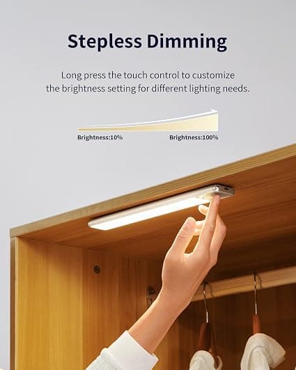 LED-skaplys, 48 LED-batteridrevne lys med bevegelsessensor