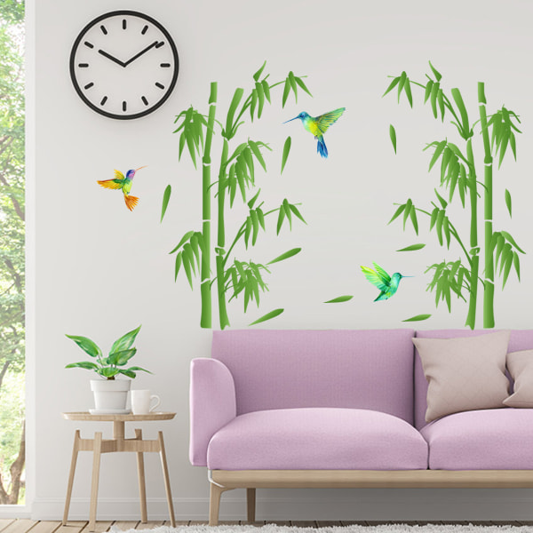 A Set of Bamboo Birds Wall Stickers Wall Decal Wall Decoration fo