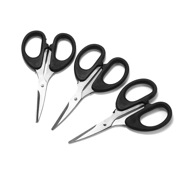 Non-stick Titanium Softgrip Detaljsaks, 5 tommer 3 stk