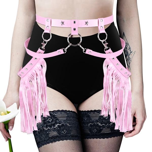 Kvinde Body Harness Justerbar Danse Tøj Tilbehør Ben Talje
