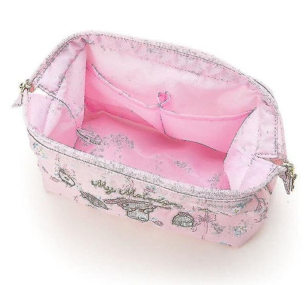 Cartoon Broderi Makeup Organizer (1 st, Rosa)
