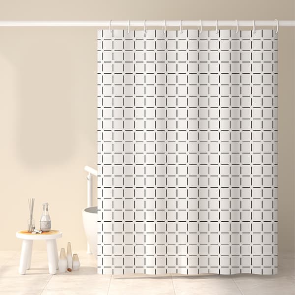 Vanntett muggsikkert dusjforheng, 180x180cm, polyester